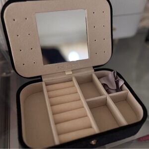 Black velvet jewlery box